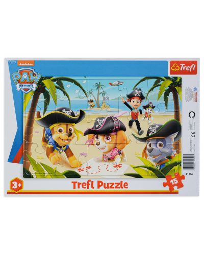  Puzzle Trefl de 15 piese - Friends from Paw Patrol - 1