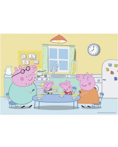 Puzzle Ravensburger  2 x 12 bucati - Peppa Pig la domiciliu  - 3