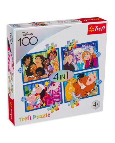 Puzzle Trefl 4 în 1 - Lumea Disney - 1