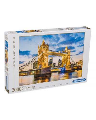 Puzzle Clementoni de 2000 piese -Tower Bridge At Dusk  - 1