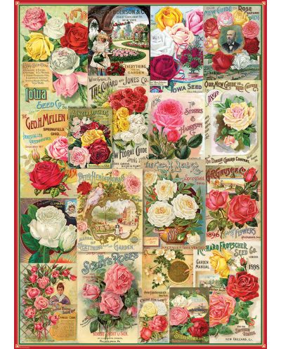Puzzle Eurographics de 1000 piese – Catalog cu soiuri de trandafiri - 2
