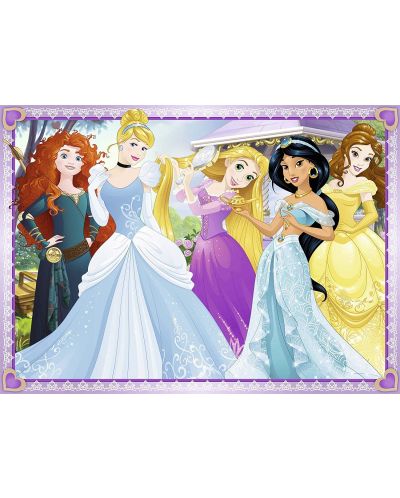 Puzzle Ravensburger 4 de cate 100 piese - Printese Disney - 2