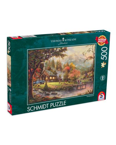 Puzzle Schmidt de 500 piese - Momente de liniste, Thomas Kinkade - 1