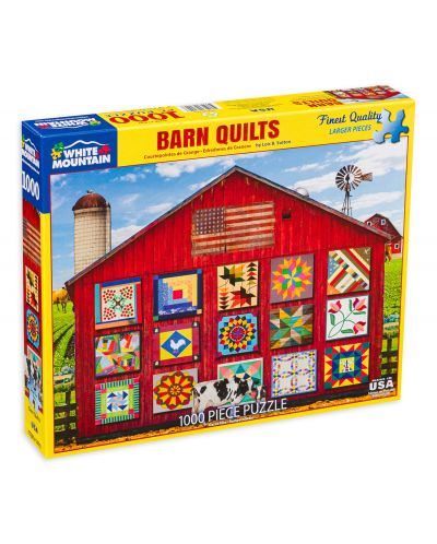 Puzzle White Mountain de 1000 piese -Barn Quilts - 1
