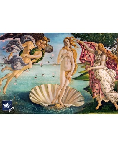 Puzzle Black Sea Lite de 1000 piese - Nasterea lui Venus, Sandro Botticell - 2