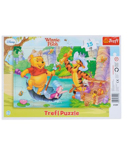 Puzzle Trefl de 15 piese - Winnie de Plus Pentru comoara - 1