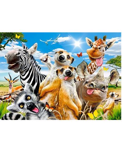 Puzzle Castorland din 200 de piese - Animale din Africa - 2