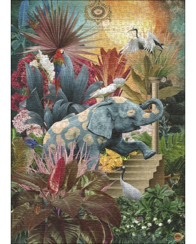 Puzzle Heye din 1000 de piese - Paradisul elefanților - 2