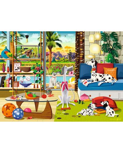 Puzzle Ravensburger din 500 de piese - Animalele de companie din Palm Springs - 2