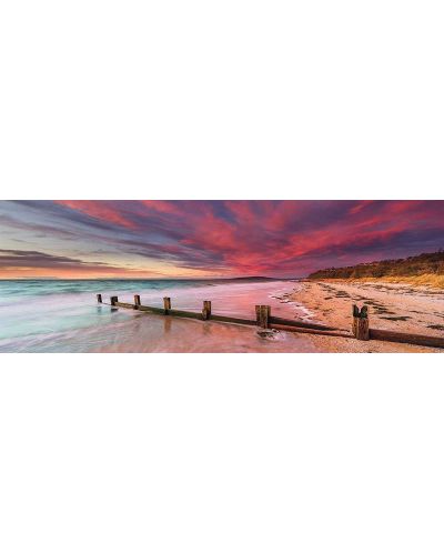 Puzzle panoramic Schmidt de 1000 piese - Plaja McCrae, Australia, Mark Grey - 2