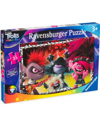 Puzzle Ravensburger din 35 de piese - Trolls 2 - 1