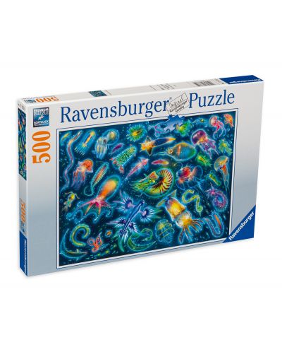 Puzzle Ravensburger din 500 de piese - Specii subacvatice colorate - 1