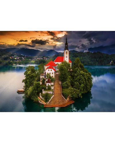 Puzzle Trefl din 1000 piese - Lacul Bled, Slovenia  - 2