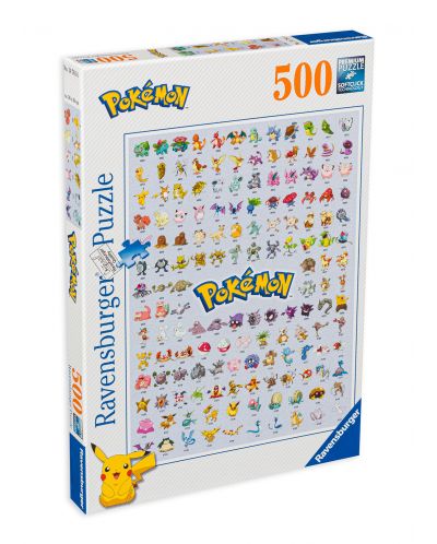 Puzzle Ravensburger din 500 de piese - Pokemon - primele 151 - 1