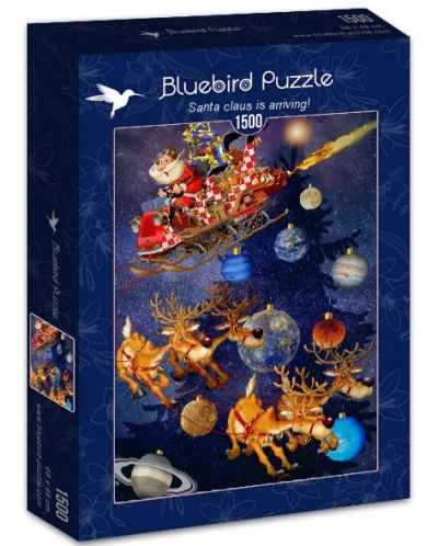 Puzzle Bluebird de 1500 piese - Santa Claus is arriving - 1