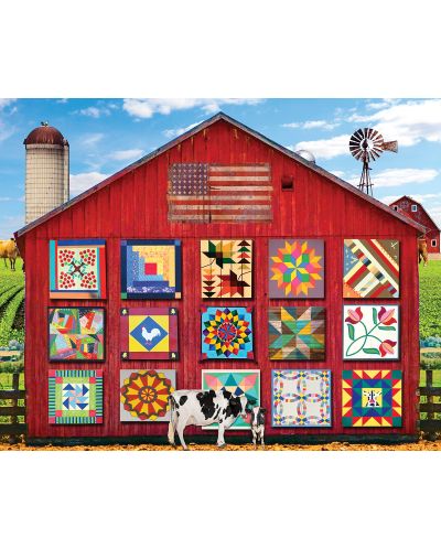 Puzzle White Mountain de 1000 piese -Barn Quilts - 2