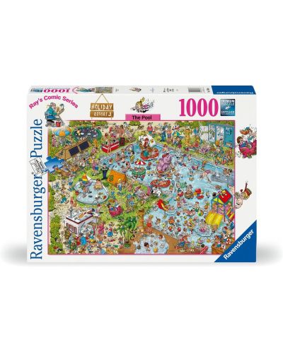 Puzzle Ravensburger 1000 de piese - Stația de odihnă 3 - Piscina - 1