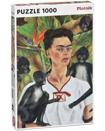 Puzzle Piatnik de 1000 piese - Autoportret  Frida Kahlo - 1