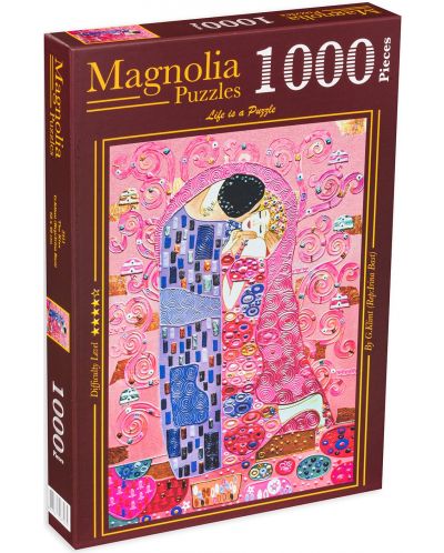 Puzzle Magnolia din 1000 de piese - Sărut în roz - 1