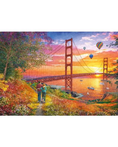 Puzzle Schmidt din 2000 de piese - Plimbare până la podul Golden Gate - 2