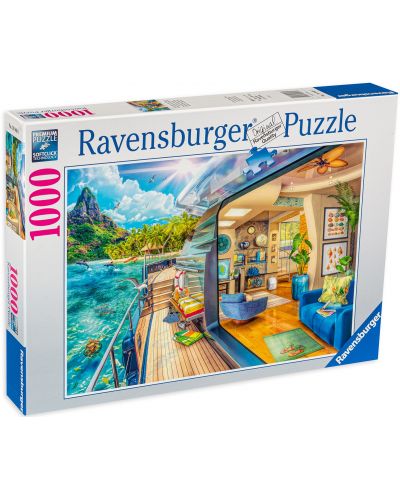 Puzzle Ravensburger 1000 de piese - Viața tropicală - 1