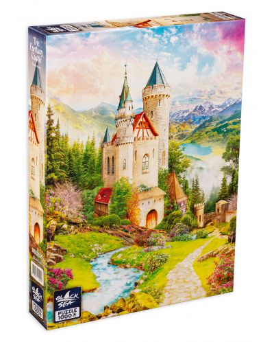 Puzzle Black Sea de 1000 piese - Castelul fanteziei, Eugene Alexeev - 1