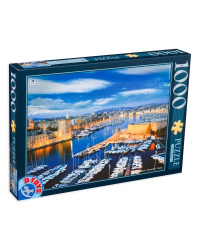 Puzzle D-Toys de 1000 piese - Marsilia, Franta - 1