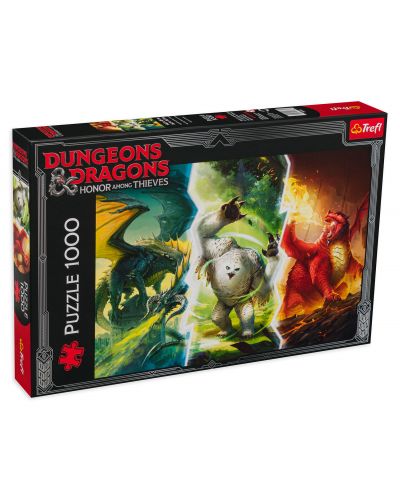Puzzle Trefl din 1000 de piese - Monștri legendari din Dungeons & Dragons - 1