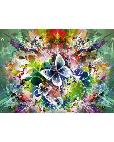 Grafika Puzzle de 1500 de piese - Flori de primăvară și fluturi - 2