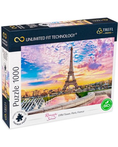Puzzle Trefl de 1000 de piese - Turnul Eiffel, Paris - 1