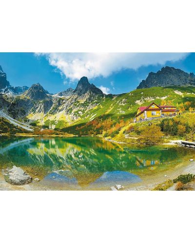 Puzzle Trefl de 1000 de piese - Adapost deasupra lacului, Tatra, Slovacia - 2