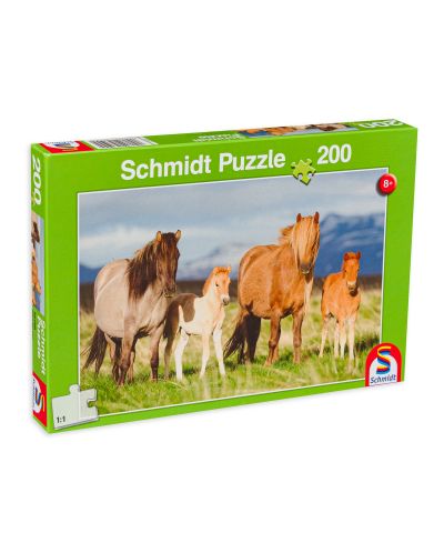 Puzzle Schmidt de 200 piese - Familia de cai - 1