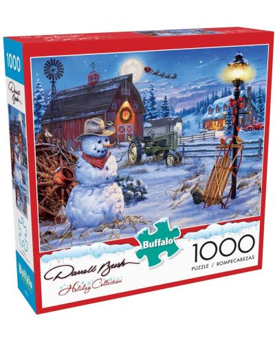 Puzzle Buffalo de 1000 piese - Country Christmas - 1
