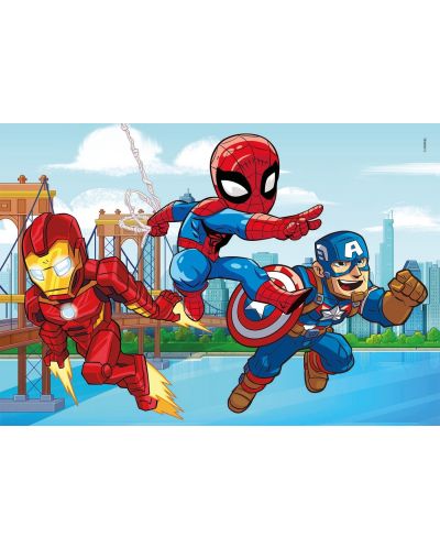 Puzzle Clementoni din 3 x 48 piese -Play For Future, Superhero - 3