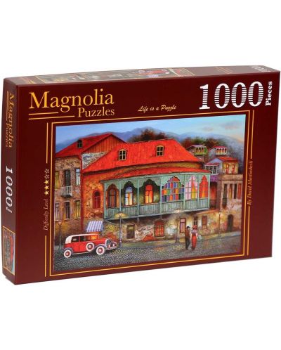 Magnolia Puzzle de 1000 de piese - Strada din orașul vechi din Tbilisi - 1