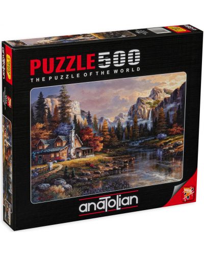 Puzzle Anatolian de 500 piese - Casa in valea, James Lee - 1