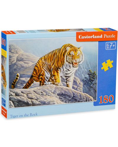 Puzzle Castorland de 180 piese - Tiger on the Rock - 1