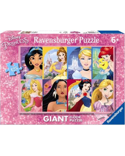Puzzle de podea Ravensburger din 125 de piese - Disney Princesses  - 1