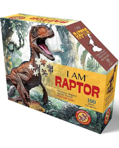 Puzzle Madd Capp de 100 piese - Raptor - 1