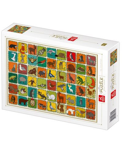 Puzzle Deico Games de 1000 piese - Pattern Forest Animals - 1