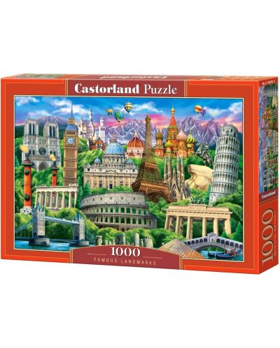 Puzzle Castorland din 1000 de piese - Atracții populare - 1