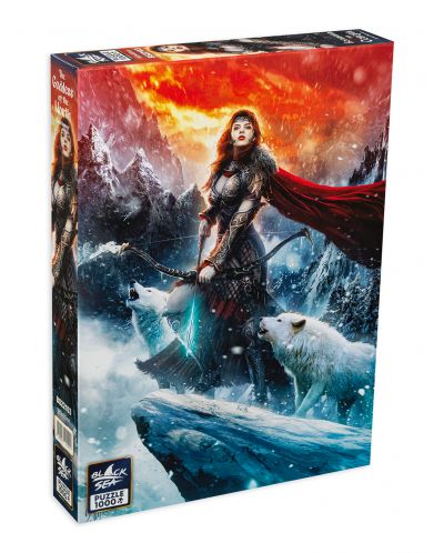 Puzzle Black Sea de 1000 piese - Godess of the North, Dusan Markovic - 1