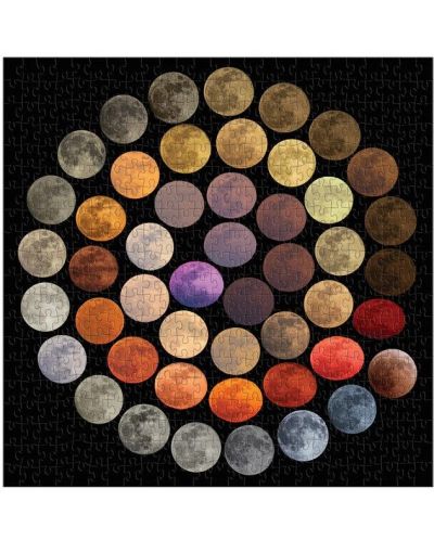 Puzzle Galison din 500 de piese - Culorile lunii - 2
