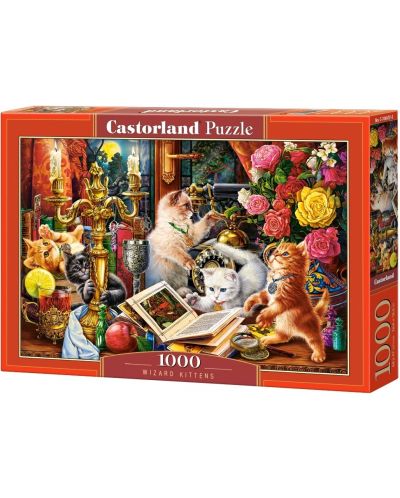 Puzzle Castorland din 1000 de piese - Pisicuțe vrăjitoare - 1