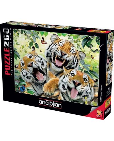 Puzzle Anatolian de 260 piese - Selfie de tigri - 1