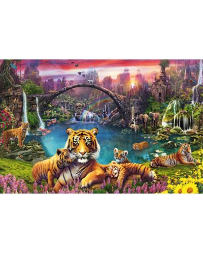 Puzzle Ravensburger de 3000 piese - Tiger Paradise - 2