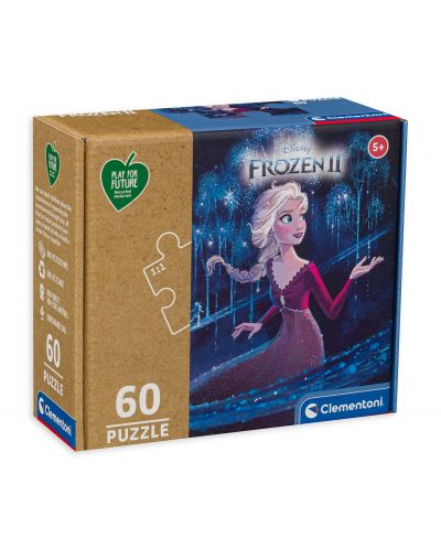 Puzzle Clementoni de 60 piese - Play For Future, Frozen 2 - 1