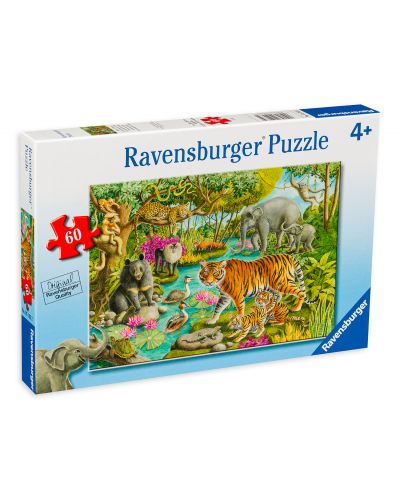 Puzzle Ravensburger de 60 piese - Animals Of India - 1