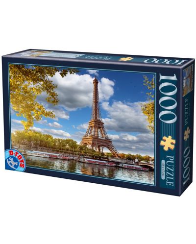 Puzzle D-Toys de 1000 piese - Eiffel Tower, Paris, France - 1