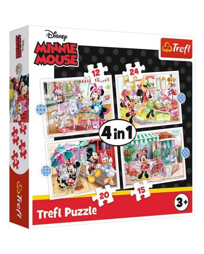 Puzzle Trefl 4 in 1 -Minnie and friends - 1